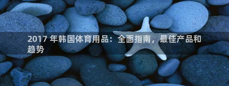 欧陆娱乐测试网站：2017 年韩国体育用品：全面指南，最佳产